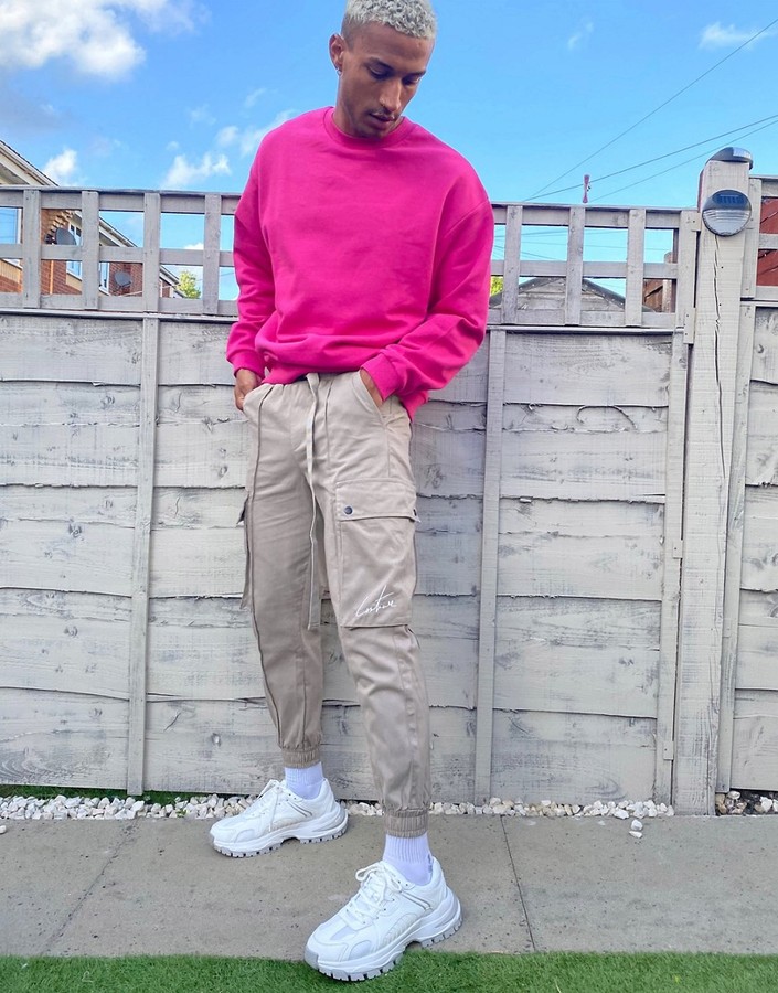 the couture club utility cargo pant in black