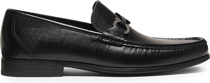 Ferragamo Men's Grandioso Leather Moccasins - Nero - Size 7.5