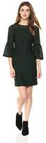 Thumbnail for your product : Painted Heart Women's 3/4 Bell Sleeve Allover Lace Fit-and-Flare Midi Dress