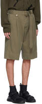 Thumbnail for your product : J.W.Anderson Khaki Washed Belted Shorts