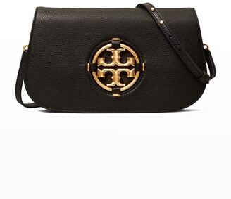 Tory Burch Miller Pebbled Leather Clutch Crossbody Bag - ShopStyle