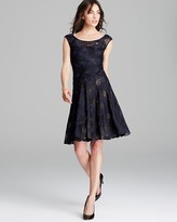 Thumbnail for your product : Vera Wang Dress - Sleeveless Floral Lace