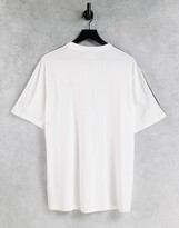 Thumbnail for your product : adidas adicolor three stripe oversized t-shirt in white