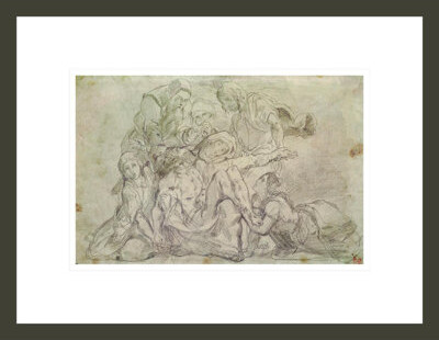 1000Museums Pieta by Eugène Delacroix -Framed Giclee Print