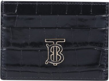 Burberry Leather Tb Card Case - ShopStyle