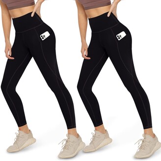 NexiEpoch 2 Pack High Waisted Leggings with Pockets for Women - Tummy  Control Non See-Through Women's Pants for Workout Yoga - ShopStyle Trousers