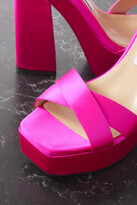 Thumbnail for your product : Jimmy Choo Gaia 140 Satin Platform Sandals - Pink