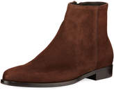 Thumbnail for your product : Prada Men's Suede Ankle Boots