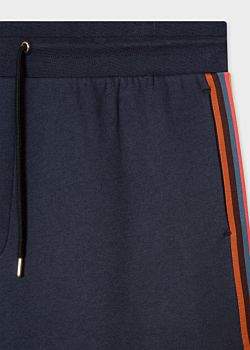 Men's Washed Navy 'Artist Stripe' Cotton Sweatpants