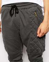 Thumbnail for your product : Religion Sweatpants With Quilted Panels And Zips