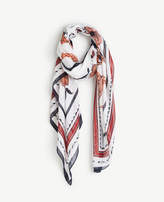 Thumbnail for your product : Ann Taylor Zebra Tulip Square Scarf
