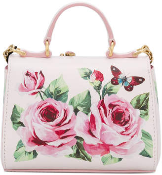 Dolce & Gabbana Kids rose print shoulder bag