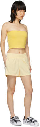 adidas Yellow 3 Stripes Shorts