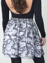 Thumbnail for your product : American Apparel Illustrated Chiffon Double-Layered Shirred Waist Skirt