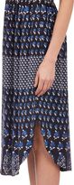 Thumbnail for your product : Ulla Johnson Floral Silk Smocked Cowrie Dress-Black