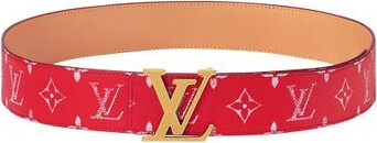 all red louis vuitton belt