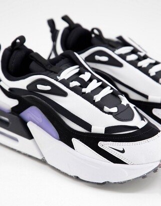 Nike Air Max Furyosa trainers in off white and black - ShopStyle