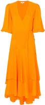 Thumbnail for your product : Ganni pleated wrap dress