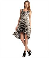Thumbnail for your product : Max & Cleo black and champagne printed 'Lydia' sleeveless cocktail dress