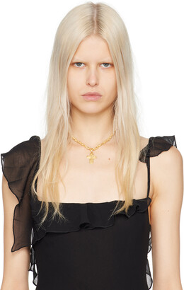 Venedacarter Small Flower Cross Pendant Veneda Carter | VC027