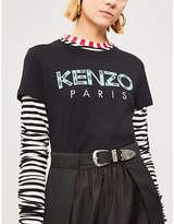 Thumbnail for your product : Kenzo Logo-embroidered cotton-jersey T-shirt