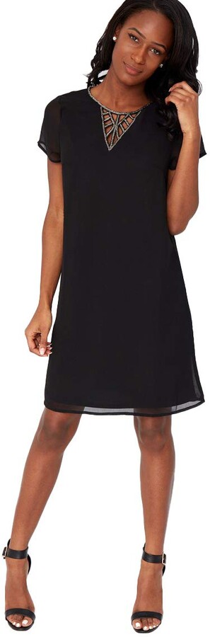 v neck shift dress uk