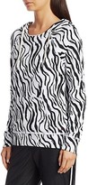 Thumbnail for your product : n:philanthropy Sicily Zebra Print Hoodie