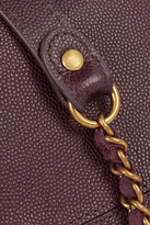 Thumbnail for your product : Jerome Dreyfuss Bobi textured-leather and suede shoulder bag