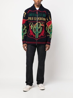 Polo Ralph Lauren Intarsia-Knit Zip Cardigan