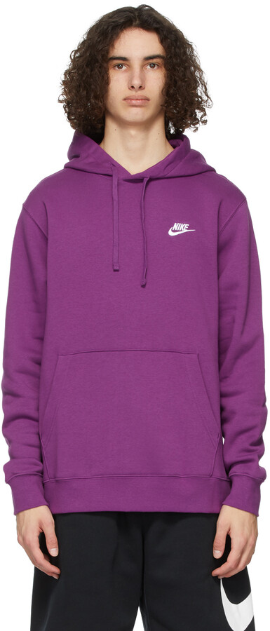 Nike Purple Sportswear Club Hoodie - ShopStyle