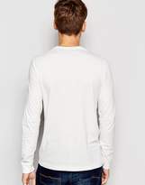 Thumbnail for your product : Jack Wills Henley T-Shirt With Long Sleeves in White Exclusive
