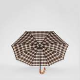 Thumbnail for your product : Burberry Check Print Folding Umbrella