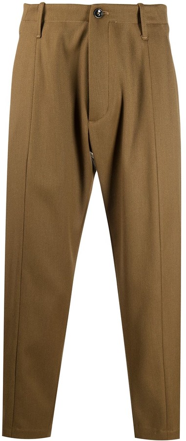 mens ankle grazer pants