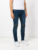 Thumbnail for your product : Philipp Plein zipped knee skinny jeans