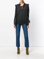 Thumbnail for your product : I'M Isola Marras frill detail V-neck cardigan