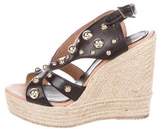 Thumbnail for your product : Paloma Barceló Palomitas by Studded Wedge Espadrilles