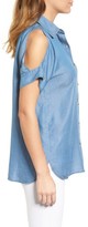 Thumbnail for your product : MICHAEL Michael Kors Petite Women's Chambray Cold Shoulder Shirt