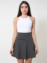 Thumbnail for your product : American Apparel Printed Cotton Spandex Jersey High-Waist Skirt