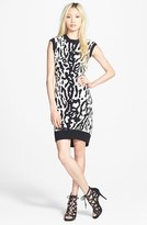 Thumbnail for your product : Style Stalker STYLESTALKER 'Own the Night' Leopard Print Sleeveless Cotton Sweater Dress