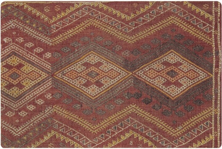 Pasargad Home Vintage Turkish Kilim Wool Pillow Case