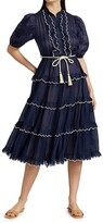 Thumbnail for your product : Zimmermann Aliane Scallop Frill Dress