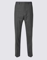 Thumbnail for your product : Marks and Spencer Grey Textured Slim Fit Trousers