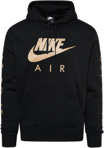 Nike JDI Fleece Hoodie Sweatshirt - Black / Gold - ShopStyle Activewear Tops