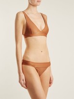 Thumbnail for your product : Haight Low-rise Triangle Bikini - Gold