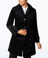 Thumbnail for your product : Jones New York Petite Textured Faux-Fur Coat