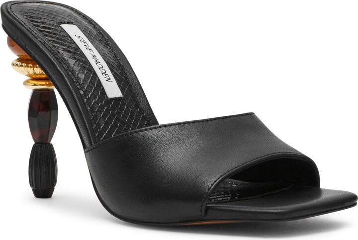 Steve Madden Women's Sia Novelty Square-Toe High-Heel Dress Sandals