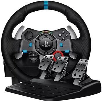 Logitech G920/G29 Racing Game Steering Wheel, for Xbox, PlayStation and PC, for Windows, USB, PlayStation, with Pedals, Rotation: 900 degrees,...