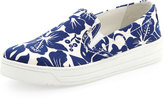 Thumbnail for your product : Prada Linea Rossa Floral-Printed Slip-On Sneaker