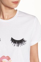 Thumbnail for your product : Sincerely Jules (Brand) Women's Sincerely Jules 'Lips & Lashes' Graphic Tee