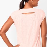 Thumbnail for your product : Talbots Cutout-Back Tee - Burnout